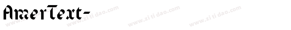 AmerText字体转换