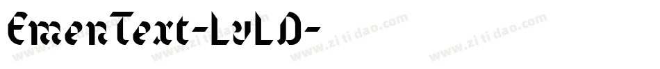 EmenText-LvLD字体转换