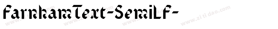 FarnhamText-SemiLF字体转换