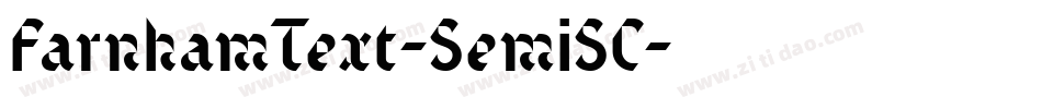 FarnhamText-SemiSC字体转换