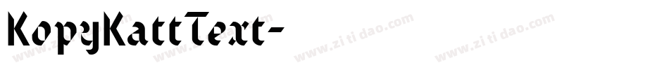 KopyKattText字体转换