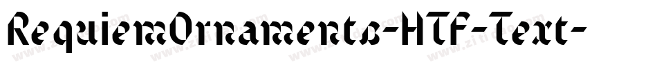 RequiemOrnaments-HTF-Text字体转换
