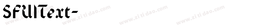 SFUIText字体转换