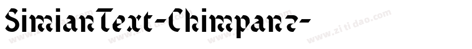 SimianText-Chimpanz字体转换
