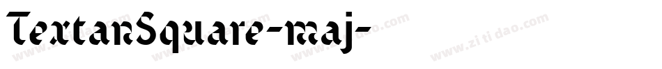 TextanSquare-maj字体转换