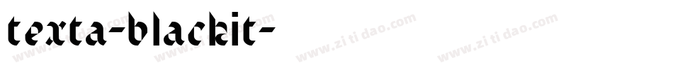 texta-blackit字体转换