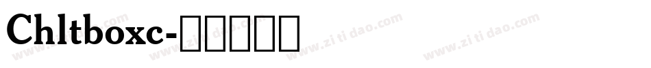 Chltboxc字体转换