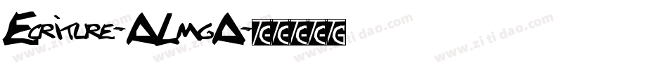 Ecriture-ALmgA字体转换