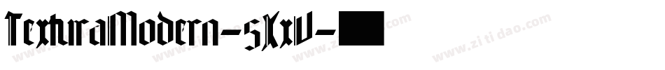 TexturaModern-5XxV字体转换