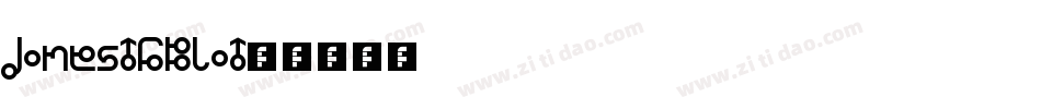 Jones-6Blo字体转换