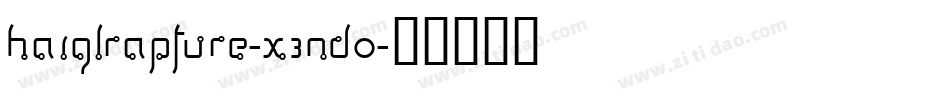 HaiglRapture-x3nDO字体转换