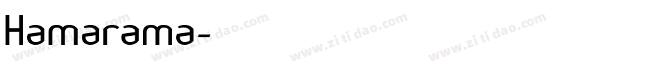 Hamarama字体转换