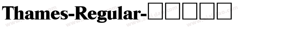Thames-Regular字体转换