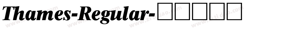 Thames-Regular字体转换
