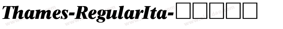 Thames-RegularIta字体转换