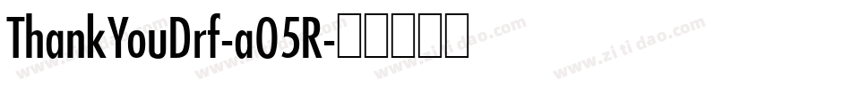 ThankYouDrf-aO5R字体转换