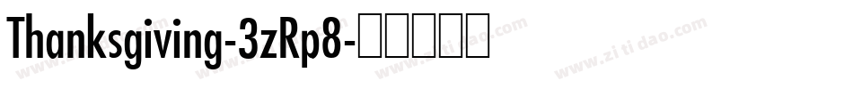 Thanksgiving-3zRp8字体转换