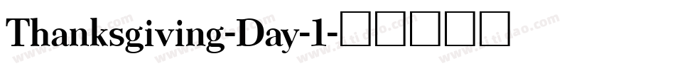 Thanksgiving-Day-1字体转换