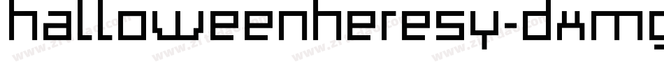 HalloweenHeresy-dXMg字体转换
