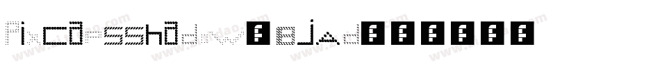 Pixcapsshadow-BjAd字体转换