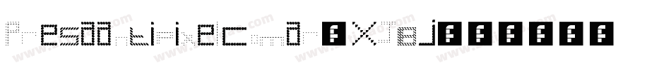 Presaantipixelcomar-XJBj字体转换