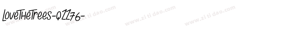 LoveTheTrees-qZZ76字体转换