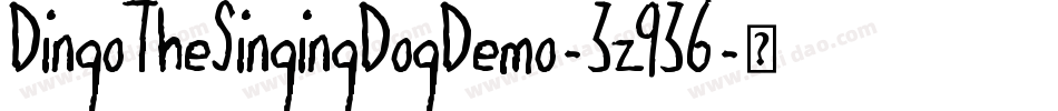 DingoTheSingingDogDemo-3z936字体转换
