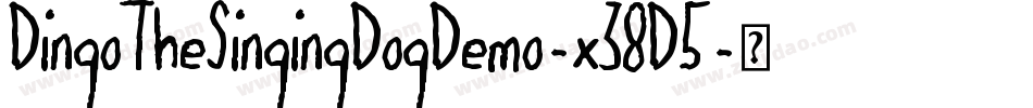 DingoTheSingingDogDemo-x38D5字体转换