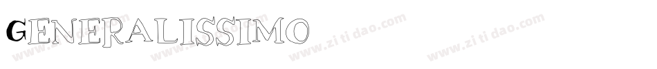 Generalissimo字体转换