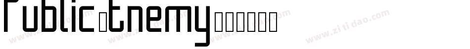 Public-Enemy字体转换