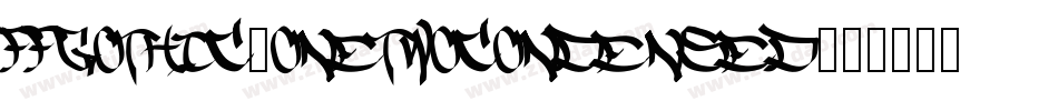 FFGothic-OneTwoCondensed字体转换