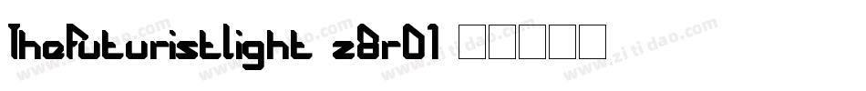 TheFuturistLight-z8r01字体转换