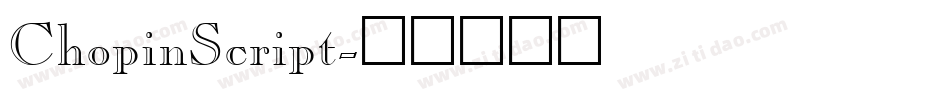 ChopinScript字体转换