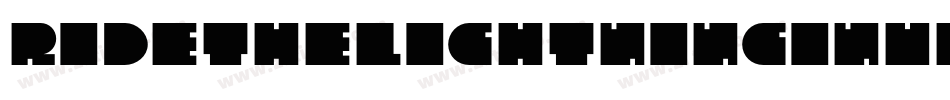 RideTheLightningInverse-6YYGo字体转换