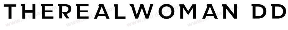 TheRealWoman-ddxK字体转换