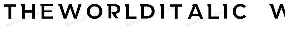 TheWorldItalic-0WOxP字体转换 TheWorldItalic-0WOxP字体转换
