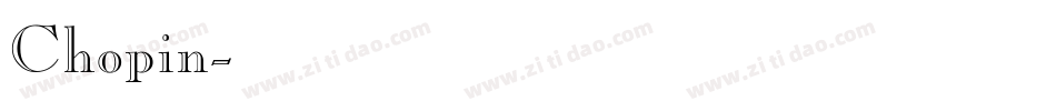 Chopin字体转换
