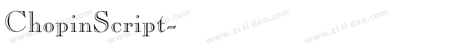 ChopinScript字体转换