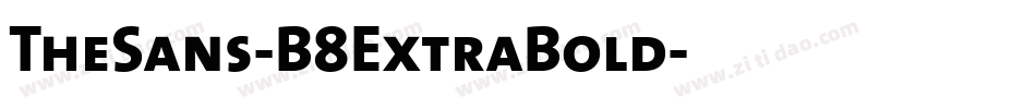 TheSans-B8ExtraBold字体转换