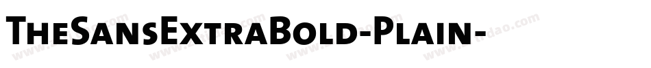 TheSansExtraBold-Plain字体转换