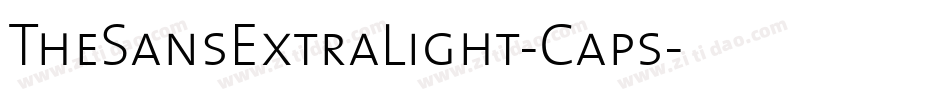 TheSansExtraLight-Caps字体转换