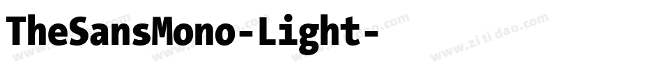 TheSansMono-Light字体转换