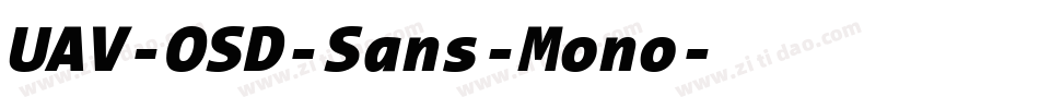 UAV-OSD-Sans-Mono字体转换