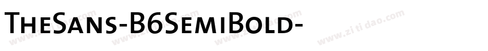TheSans-B6SemiBold字体转换