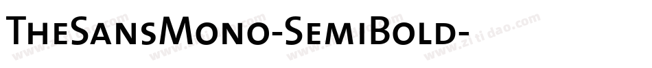 TheSansMono-SemiBold字体转换