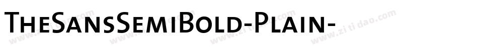 TheSansSemiBold-Plain字体转换