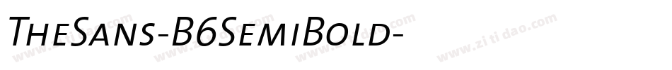 TheSans-B6SemiBold字体转换