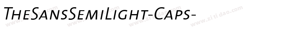 TheSansSemiLight-Caps字体转换
