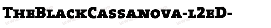TheBlackCassanova-l2eD字体转换