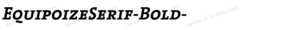 EquipoizeSerif-Bold字体转换
